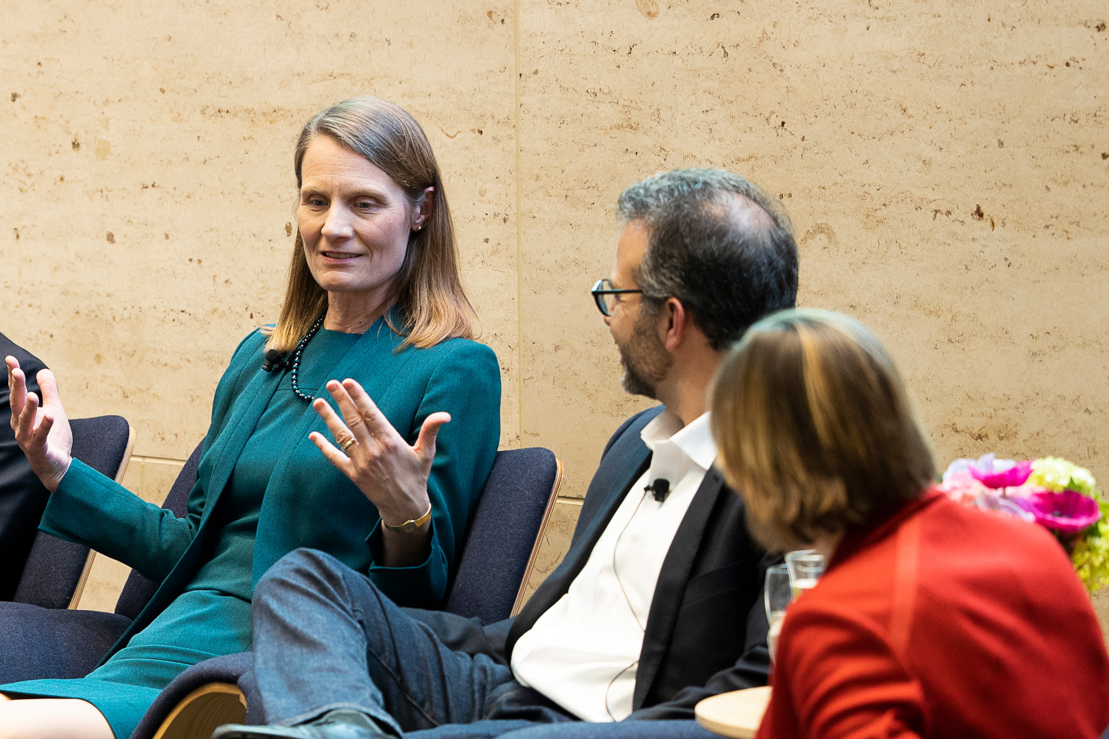 Christine Cunningham speaks as part of a panel at the 2020 McGraw Prize in Education awards ceremony.